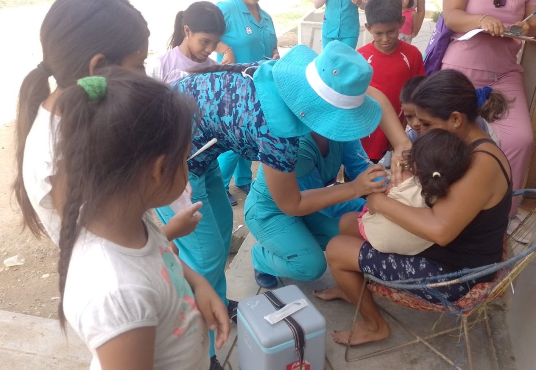 La Dirección Regional de Salud de Tumbes intensificará la vacunación para evitar más casos de tos ferina en la región. ANDINA/Difusión