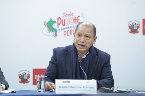 Ministro de Trabajo y Promoción del Empleo, Daniel Maurate Romero. Foto: ANDINA/Difusión