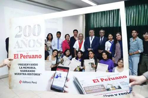 El director del diario El Peruano visitó la Universidad Pedro Ruiz Gallo en Chiclayo. Foto: ANDINA/Daniel Bracamonte