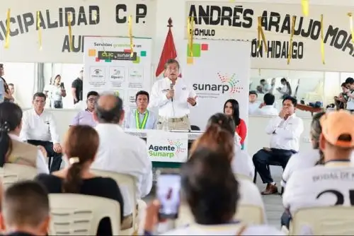 El ministro de Justicia también participó en una mesa de trabajo con autoridades de la Municipalidad Provincial de Tumbes.