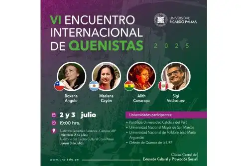 Encuentro Internacional de Quenistas con ocasión del 56° aniversario de la Universidad Ricardo Palma. Foto: ANDINA/Difusión.