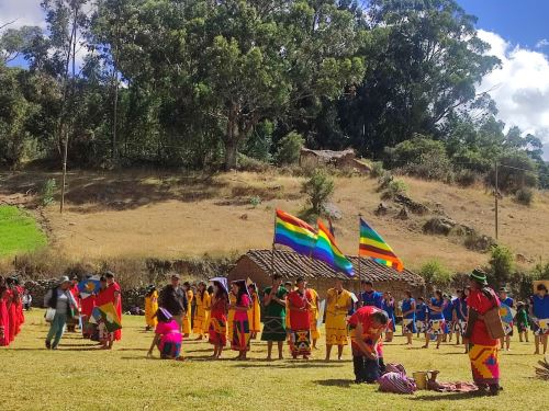 Con la escenificación del ritual de la Fiesta del Sol, el distrito de Vischongo, región Ayacucho, se fortalece la identidad cultural de este distrito y se promueve el turismo cultural. ANDINA/Difusión