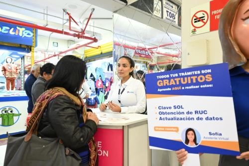 Sunat impulsa formalización con campaña nacional en emporios comerciales. Foto: ANDINA/Difusión