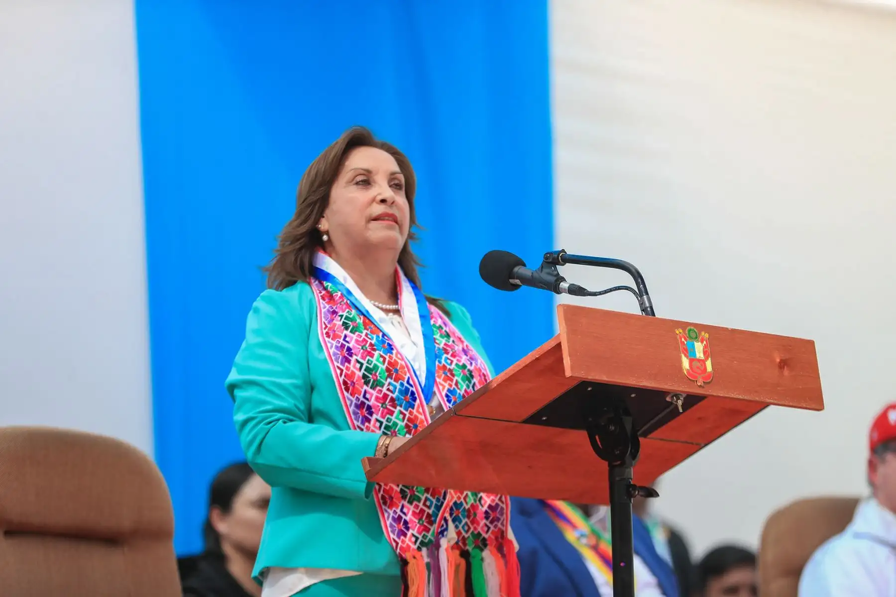 Presidenta Dina Boluarte, participa en la ceremonia conmemorativa por el Bicentenario de la provincia de Aymaraes, en la región Apurímac.
Foto: ANDINA/Prensa Presidencia