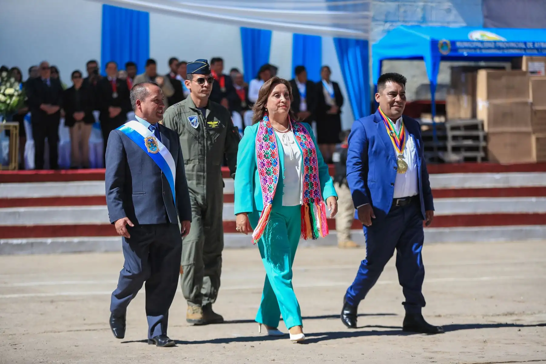Presidenta Dina Boluarte, participa en la ceremonia conmemorativa por el Bicentenario de la provincia de Aymaraes, en la región Apurímac.
Foto: ANDINA/Prensa Presidencia