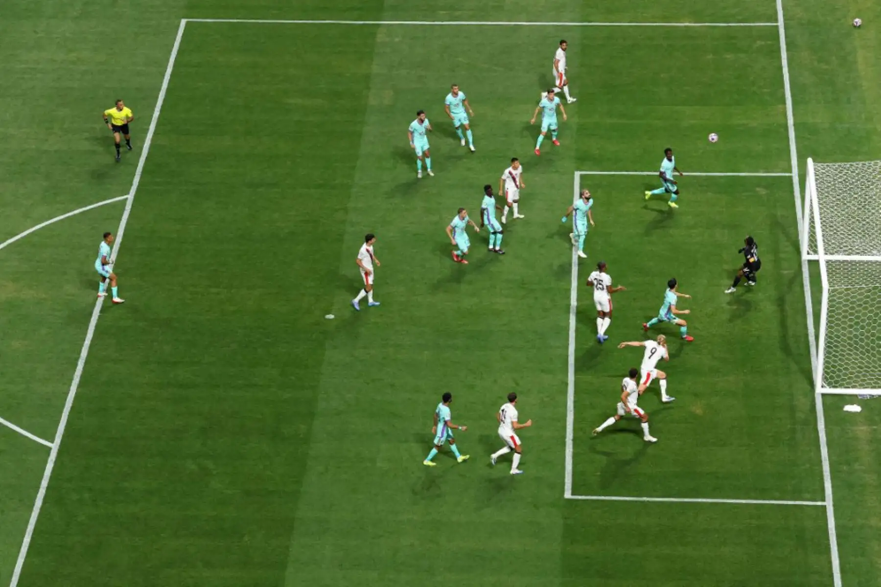 Ilkay Guendogan del Manchester City marca el primer gol de su equipo durante el partido del grupo G de la Copa Mundial de Clubes de la FIFA 2025 entre el Manchester City FC y el Al Ain FC en el Mercedes-Benz Stadium el 22 de junio de 2025 en Atlanta, Georgia. Foto: Getty Images / AFP