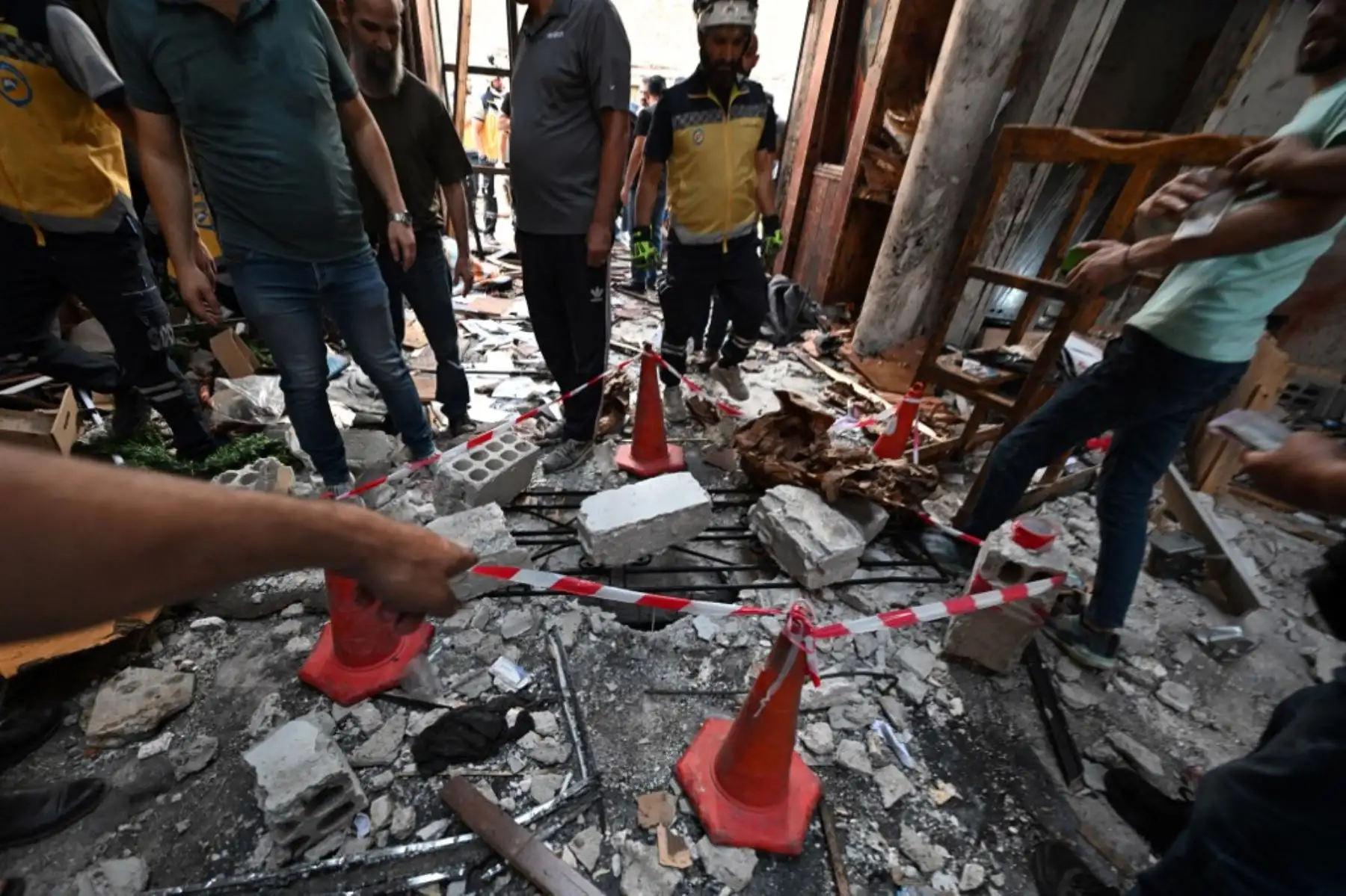 Las Naciones Unidas y varios países, condenaron este ataque, el primero de este tipo en la capital siria desde que las fuerzas dirigidas por islamistas radicales derrocaron al entonces presidente Bashar al Asad el 8 diciembre de 2024. Foto: AFP