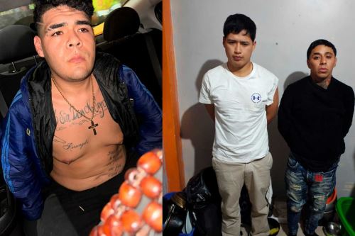 Policía Nacional difundió imágenes de los detenidos tras operativo policial. Foto: ANDINA/Difusión