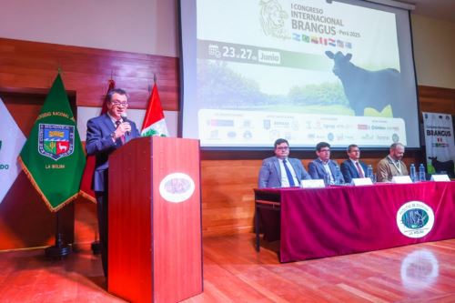 Inauguración del I Congreso Internacional de Brangus Perú 2025 en la Universidad Nacional Agraria La Molina. Foto: Cortesía.