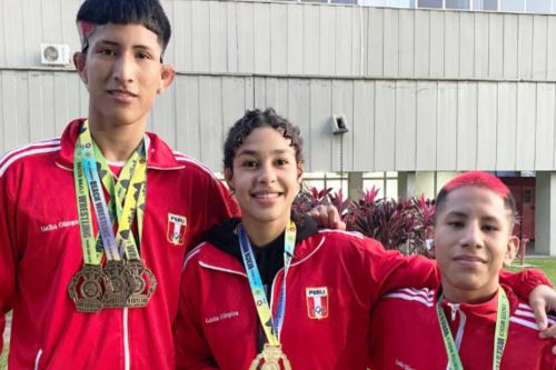 SMP: Clara Ramírez ganó la medalla de oro, Francesko Canayo obtuvo la medalla de plata y Anthony Molina consiguió tres medallas de bronce. Foto: difusión.