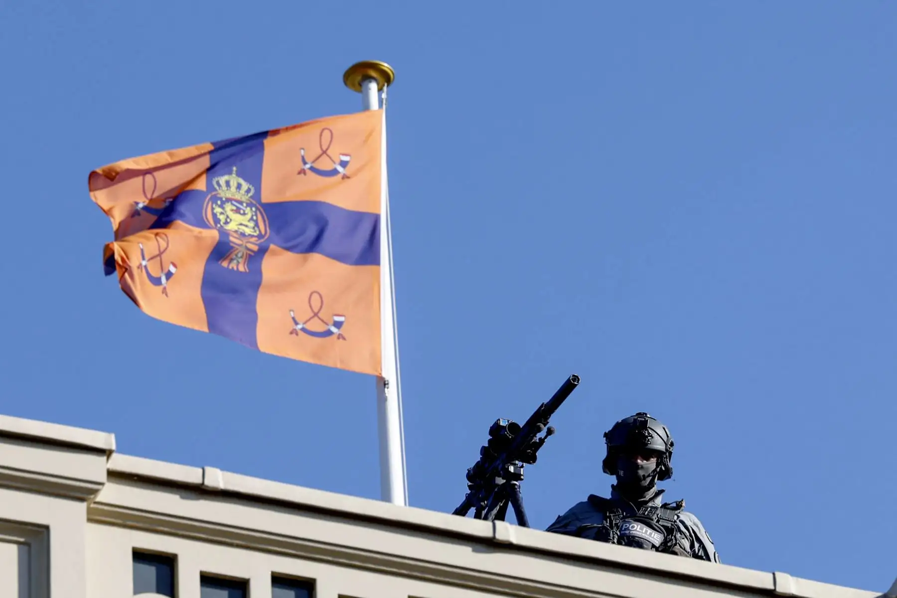 Medidas de seguridad de cara a la celebración de la Cumbre de la OTAN, este martes en La Haya. Foto: EFE
