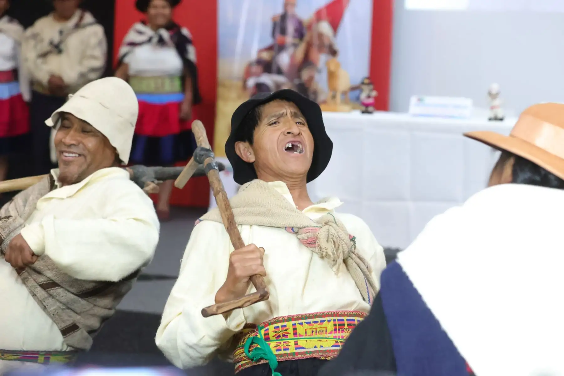 Presentación de la gran escenificación de las Batallas de Marcavalle y Pucará que se realizará el 06 de julio, en el Paraje Chuo Uco, en un escenario natural de tres kilómetros, entre cerros, quebradas y pampas, recordando la gran gesta liderada por Andrés Avelino Cáceres, en la Guerra del Pacífico, hace143 años. Foto: ANDINA/Melina Mejía