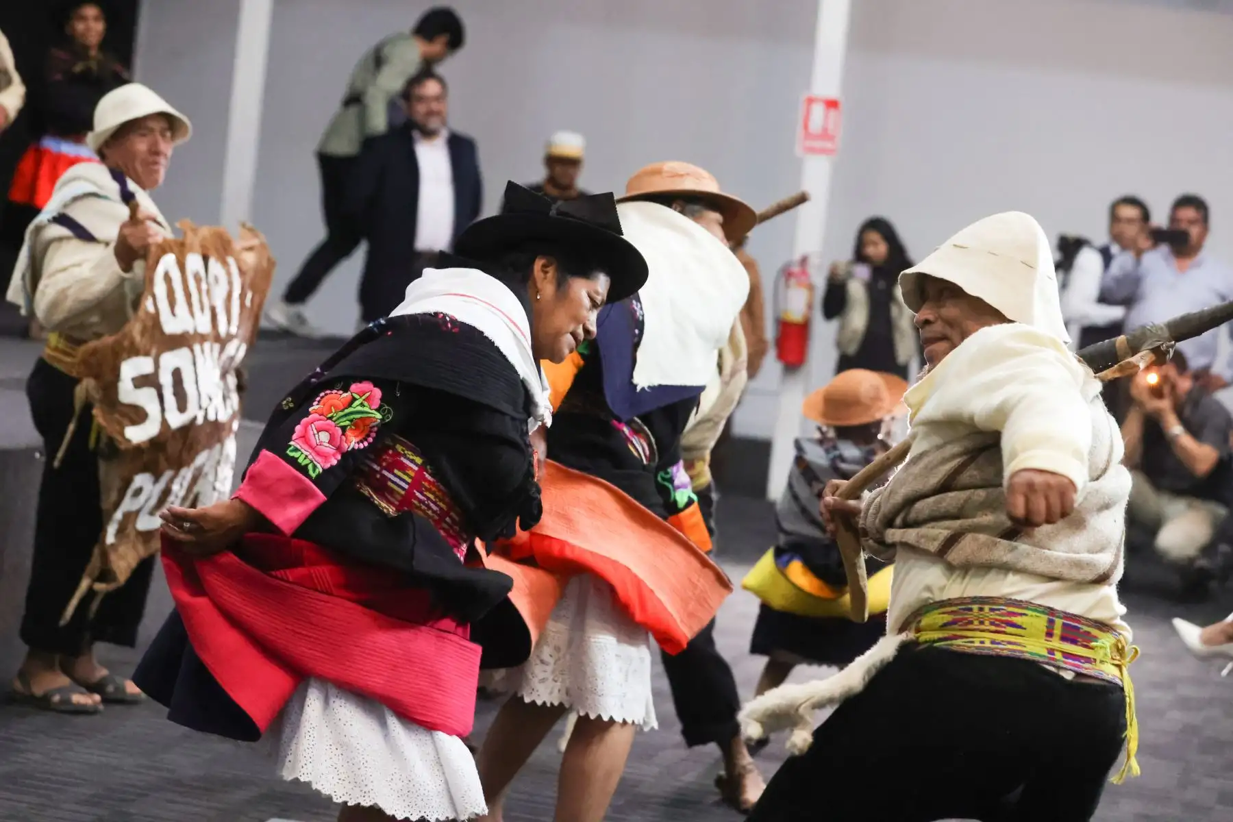 Presentación de la gran escenificación de las Batallas de Marcavalle y Pucará que se realizará el 06 de julio, en el Paraje Chuo Uco, en un escenario natural de tres kilómetros, entre cerros, quebradas y pampas, recordando la gran gesta liderada por Andrés Avelino Cáceres, en la Guerra del Pacífico, hace143 años. Foto: ANDINA/Melina Mejía