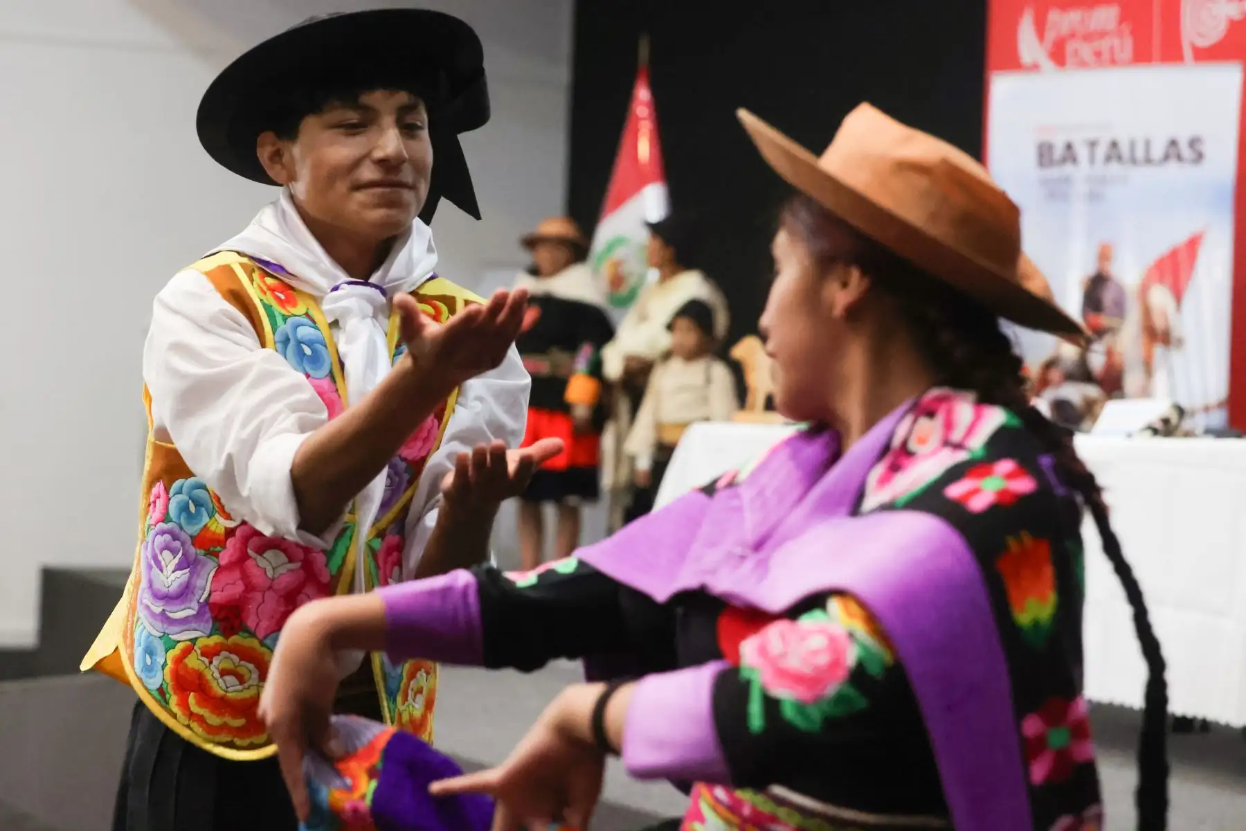Presentación de la gran escenificación de las Batallas de Marcavalle y Pucará que se realizará el 06 de julio, en el Paraje Chuo Uco, en un escenario natural de tres kilómetros, entre cerros, quebradas y pampas, recordando la gran gesta liderada por Andrés Avelino Cáceres, en la Guerra del Pacífico, hace143 años. Foto: ANDINA/Melina Mejía