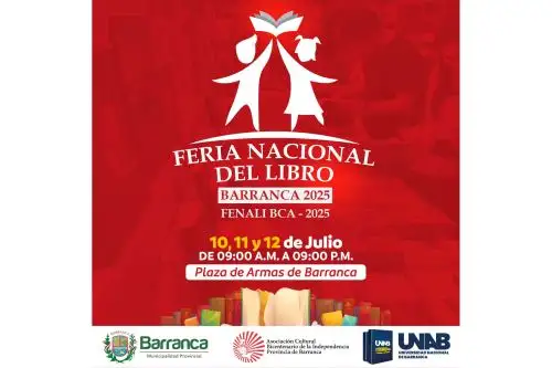 La inauguración oficial de la Feria Nacional del Libro Barranca 2025 será el jueves 10 de julio, a las 9 a. m. Foto: ANDINA/Difusión