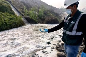 Sedapal garantiza la calidad del agua potable ante presencia de espuma en el río Rímac. Foto: ANDINA/Difusión.