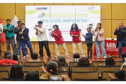 MIMP lanza consulta nacional “Mi Voz Importa”. Foto: Difusión