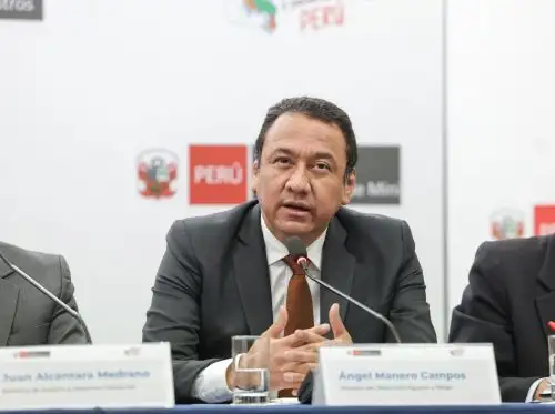 Ministro de Desarrollo Agrario y Riego, Angel Manero. Captura TV