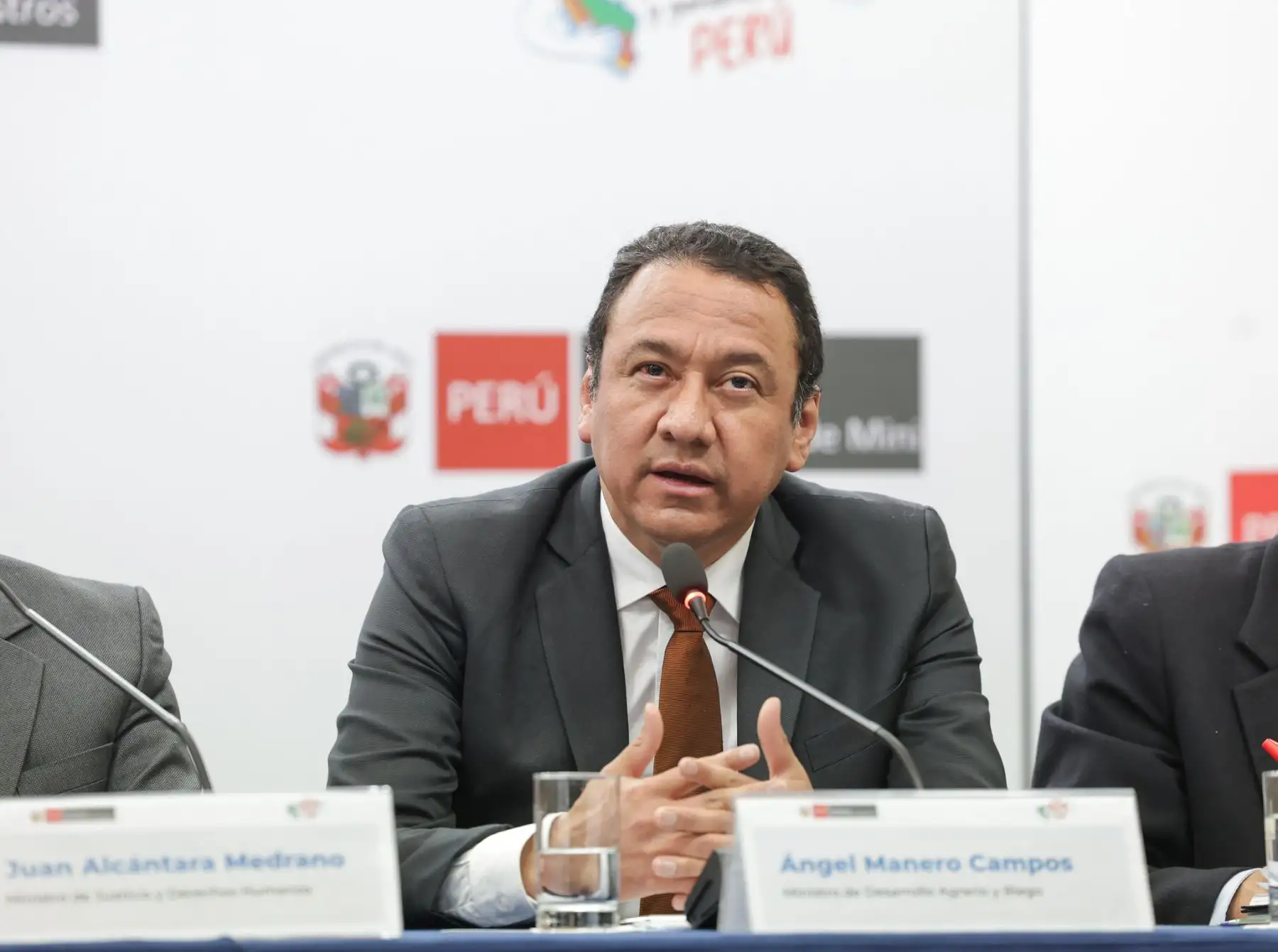Ministro de Desarrollo Agrario y Riego, Angel Manero. Captura TV