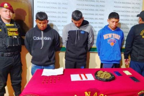 Callao: PNP captura a “Los Terribles de América” con droga, municiones y dinamita. Foto: ANDINA/Difusión.