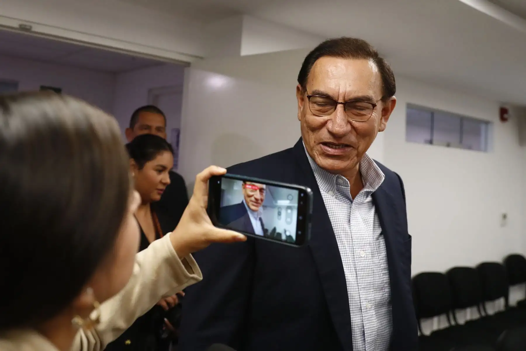 Desde la Corte Superior Nacional de Justicia Penal Especializada ubicada en el Cercado de Lima, se realiza la audiencia de pedido de prisión preventiva de 6 meses contra el expresidente de la República, Martín Vizcarra, por por los casos de corrupción cuando fue gobernador regional de Moquegua en el 2011-2014. Foto: ANDINA/Daniel Bracamonte