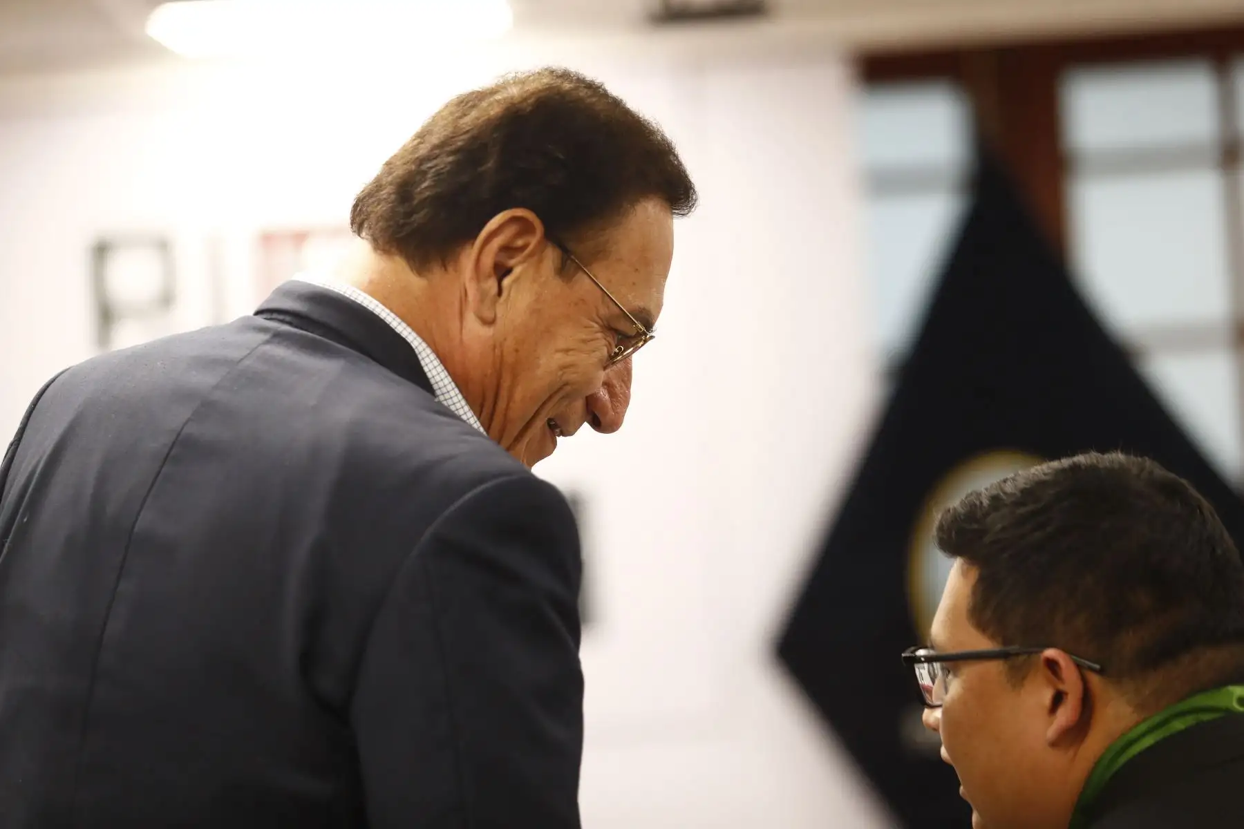 Desde la Corte Superior Nacional de Justicia Penal Especializada ubicada en el Cercado de Lima, se realiza la audiencia de pedido de prisión preventiva de 6 meses contra el expresidente de la República, Martín Vizcarra, por por los casos de corrupción cuando fue gobernador regional de Moquegua en el 2011-2014. Foto: ANDINA/Daniel Bracamonte
