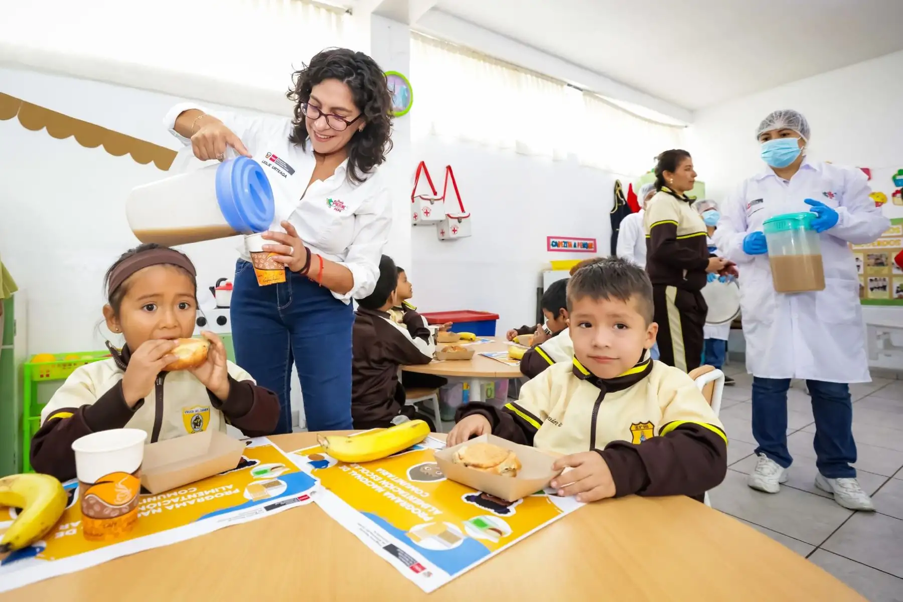Ministra de Desarrollo e Inclusión Social, Leslie Urteaga participa en la inauguración a Cocinas FONCODES.  Foto: ANDINA/Difusión