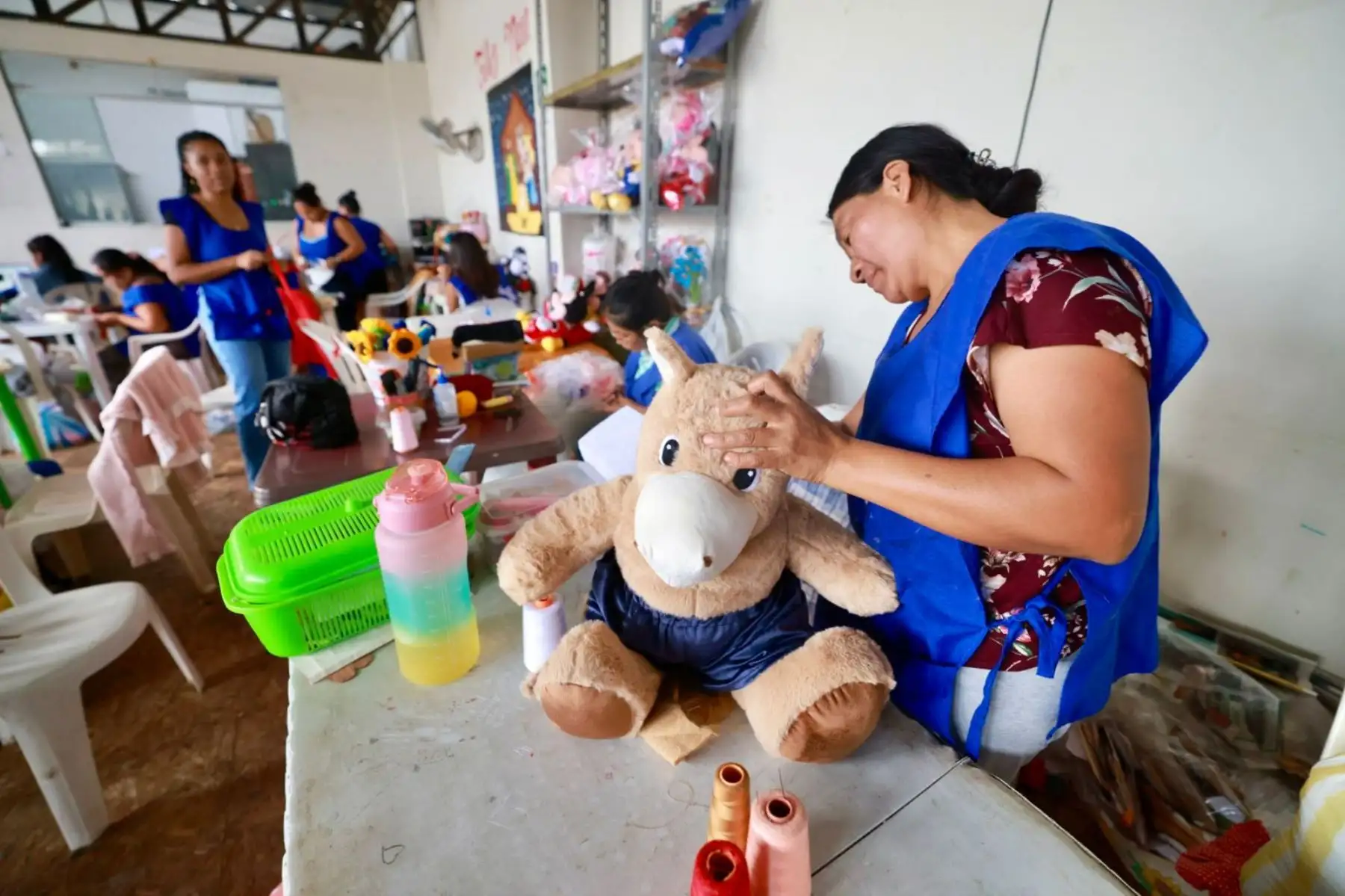 Los diversos productos, que son elaborados por las internas -y se venden a familiares y empresas a través de un economato-, son prueba real de que la resocialización sí existe al interior de los penales, y que es instrumento para que se reinserten a la sociedad al recuperar su libertad. Foto: ANDINA/Difusión