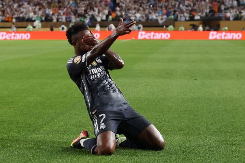 El brasileño Vinícius Jr. no marcaba con el Real Madrid desde el pasado 16 de abril. Foto: AFP