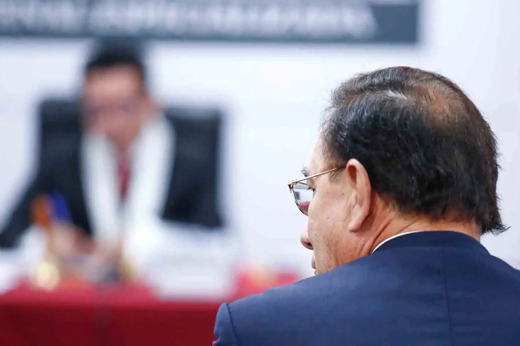 Hoy viernes 27 de junio de 2025 continúa la audiencia de pedido de prisión preventiva de 6 meses contra el expresidente de la República Martín Vizcarra, por los casos de corrupción cuando fue gobernador regional de Moquegua en el 2011-2014, desde la Corte Superior Nacional de Justicia Penal Especializada ubicada en el Cercado de Lima. Foto: ANDINA/Daniel Bracamonte