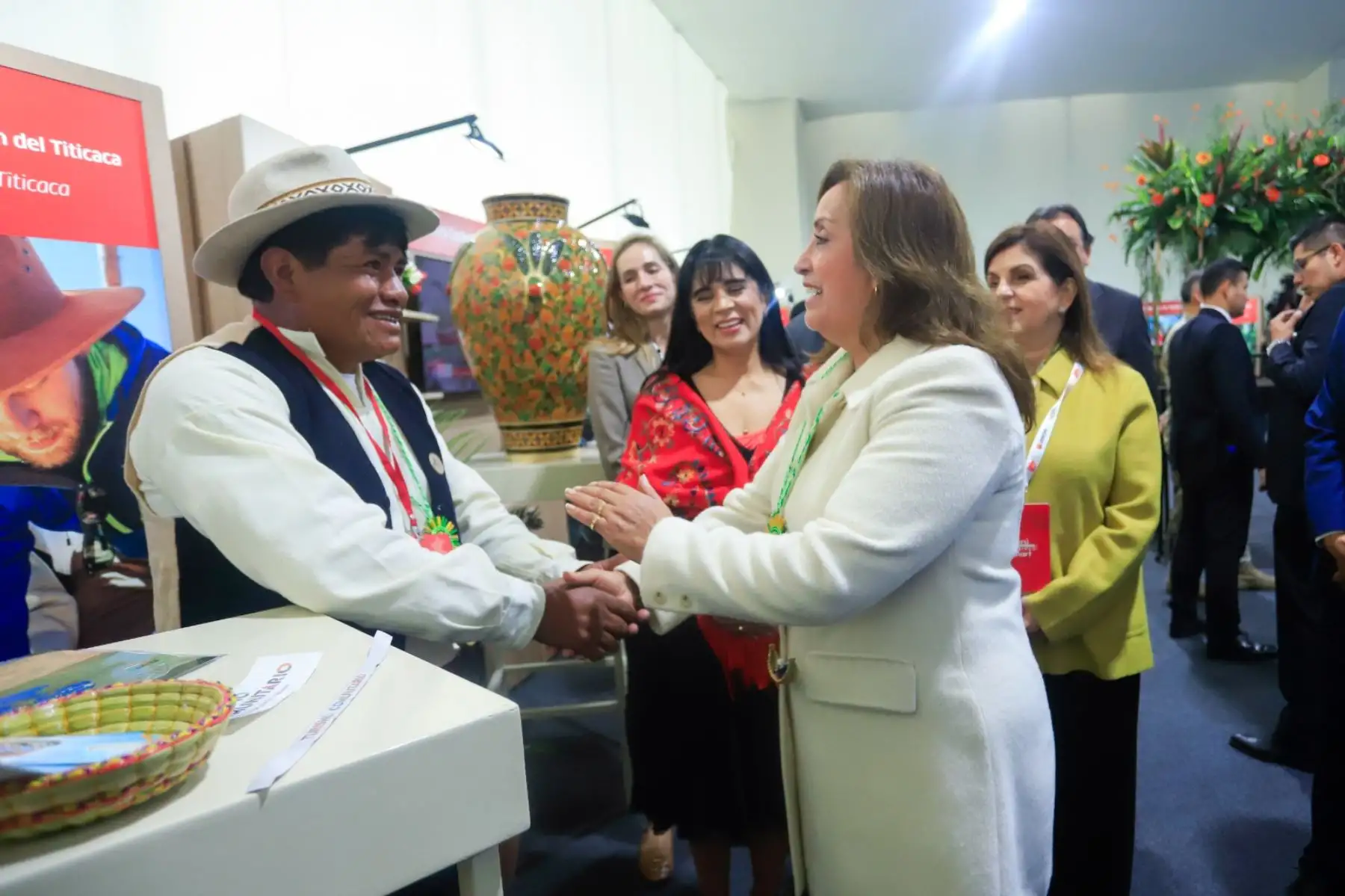 La presidenta de la república Dina Boluarte inaugura el Perú Travel Mart 2025, la principal rueda de negocios turísticos del país. Foto: ANDINA/ Prensa Presidencia