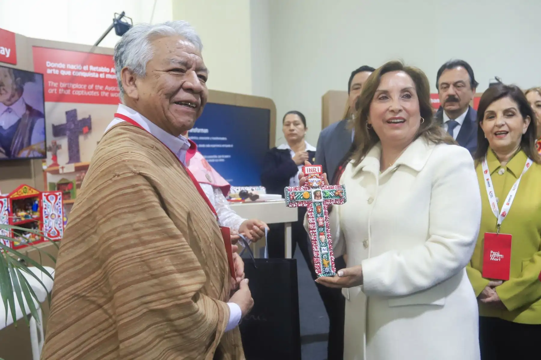 La presidenta de la república Dina Boluarte inaugura el Perú Travel Mart 2025, la principal rueda de negocios turísticos del país. Foto: ANDINA/ Prensa Presidencia