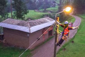 La electrificación rural impulsa el desarrollo del interior del país. ANDINA/Difusión