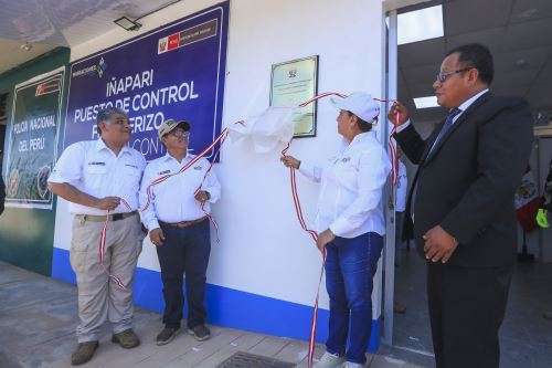 El PCF Iñapari fue inaugurado por la presidenta Dina Boluarte y el ministro del Interior, Carlos Malaver. Foto: Mininter