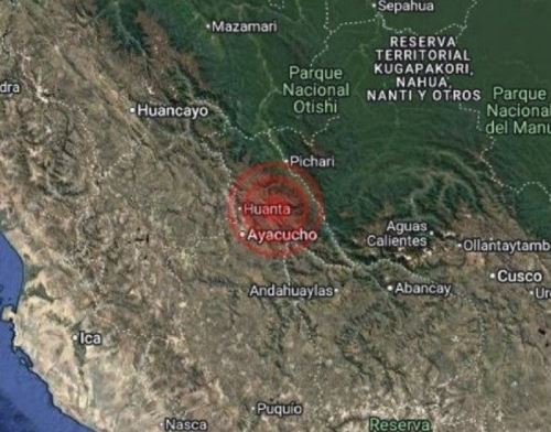 Un temblor de magnitud 4.5 se registró en la madrugada de hoy lunes 30 de junio en Ayacucho.