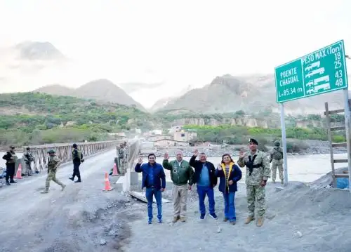 Reabren el puente Chagual, que comunica Trujillo con Pataz, tras culminar los trabajos de mantenimiento por impacto de las lluvias intensas. ANDINA/Difusión