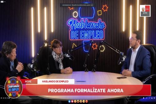 Ministerio de Trabajo inició cuarta temporada del programa “Hablando de Empleo”. Cortesía MTPE