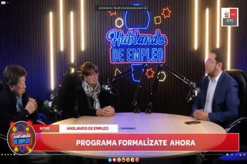 Ministerio de Trabajo inició cuarta temporada del programa “Hablando de Empleo”. Cortesía MTPE