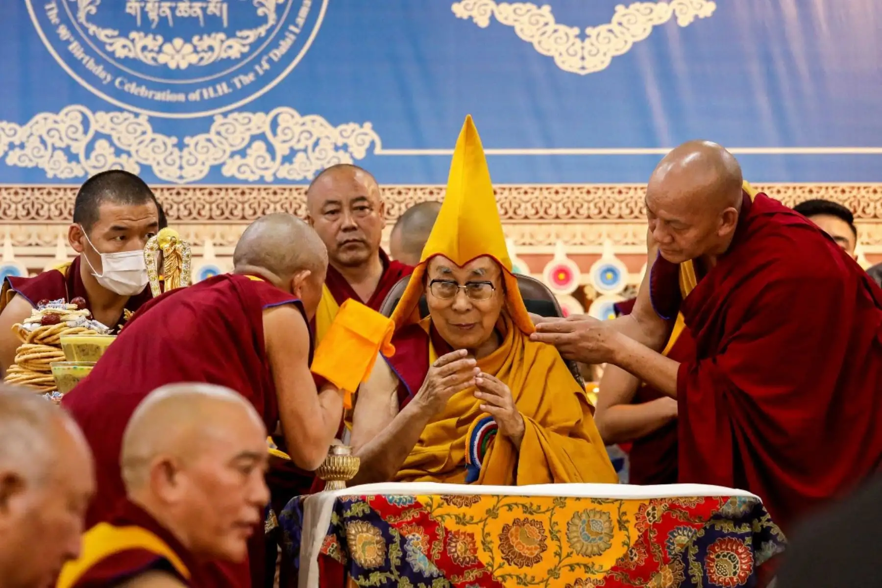 Los festejos se realizan en McLeod Ganj, localidad india que alberga desde hace décadas al gobierno tibetano en el exilio. Foto: AFP