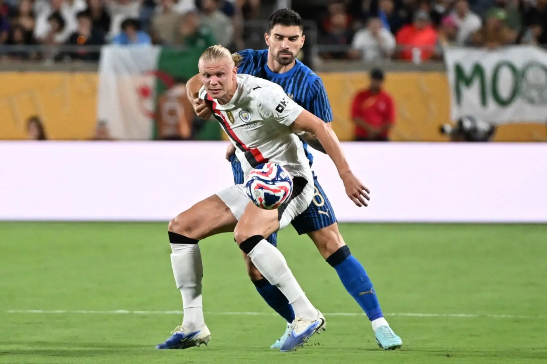 Los goles del conjunto saudí fueron marcados por los brasileños Marcos Leonardo, Malcom y uno más en la prórroga. Foto: AFP