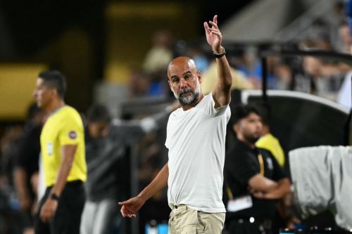 Pep Guardiola se mostró molesto por la eliminación del Manchester City