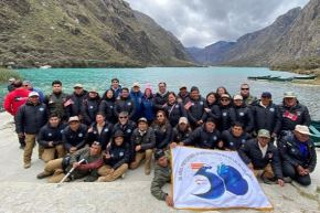 La laguna Llanganuco fue el escenario del acto protocolar por el 50.° aniversario del parque nacional Huascarán. Foto: Minam