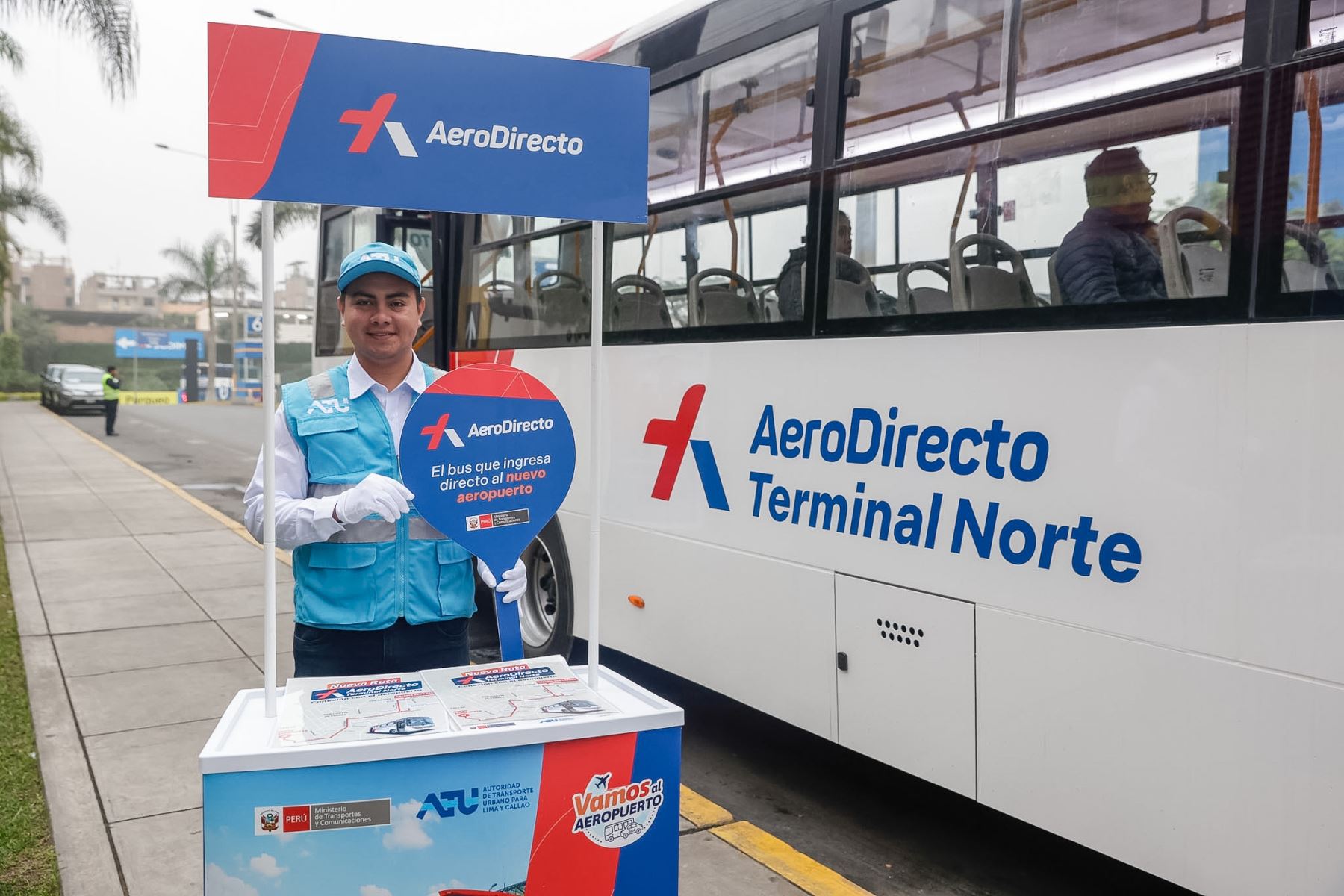 La ATU lanza la nueva ruta AeroDirecto “Terminal Norte”, que conectará el Gran Terminal Terrestre Plaza Norte con el Aeropuerto Internacional Jorge Chávez desde este sábado 5 de julio. Foto: ANDINA/Luis Iparraguirre 