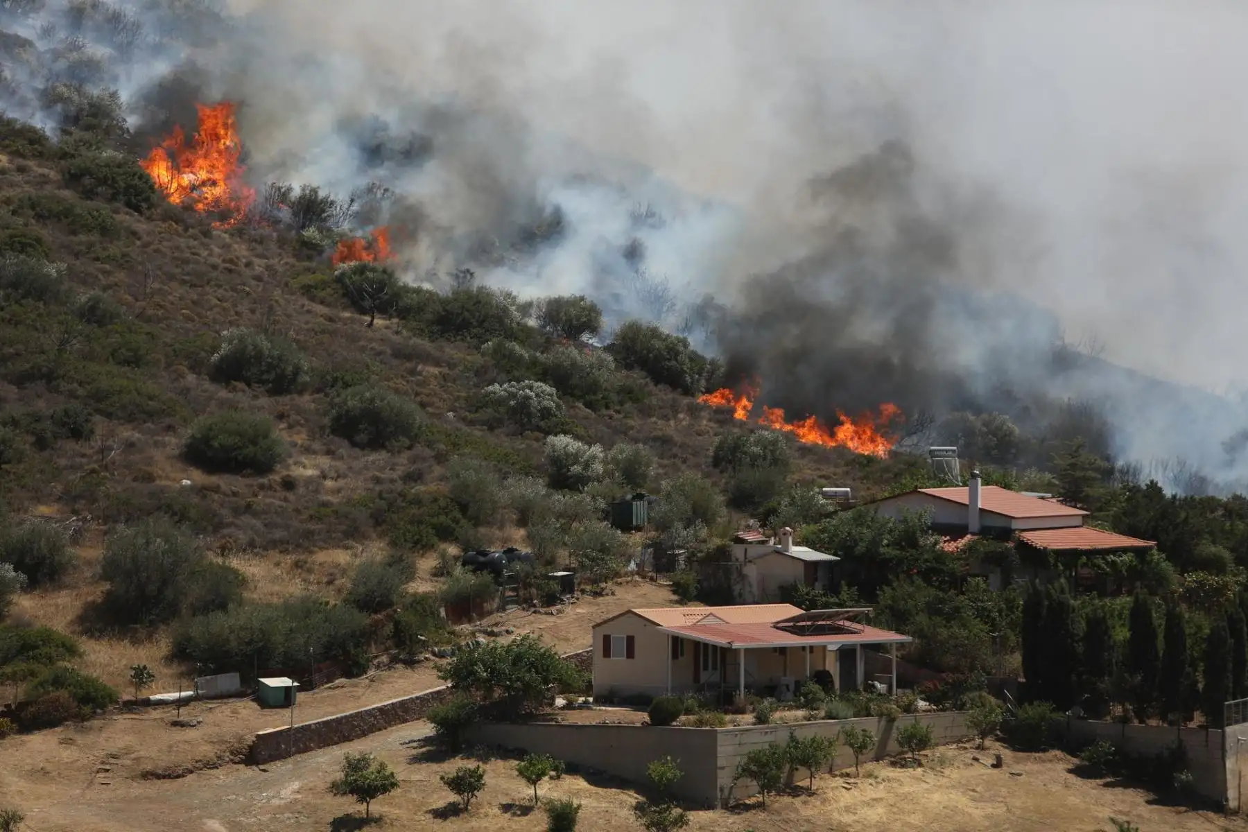 El clima cálido y seco en Grecia, que no es inusual en esta época del año, ha aumentado el riesgo de que se repitan los incendios forestales de verano que han azotado al país en los últimos años. AFP