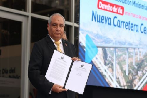 Con la Resolución Ministerial de Derecho de Vía se asegura la disponibilidad legal de los predios necesarios para ejecutar el megaproyecto vial que unirá Lima con la sierra central. Fotos: MTC