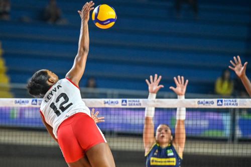 En el partido de vóley Perú vs. Brasil, Kiara Montes logró 17 puntos; Aixa Vigil, 15; y Angela Leyva, 14.