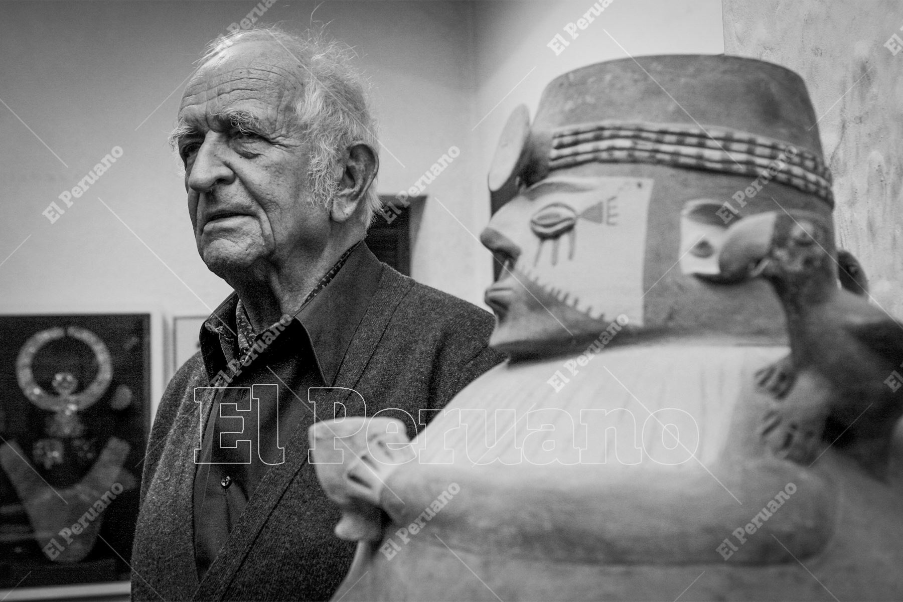 Lima - 31 mayo 2009 / Fernando de Szyszlo, artista central para la plástica en el Perú y América Latina. Foto: Archivo Histórico de El Peruano / Jorge Paz