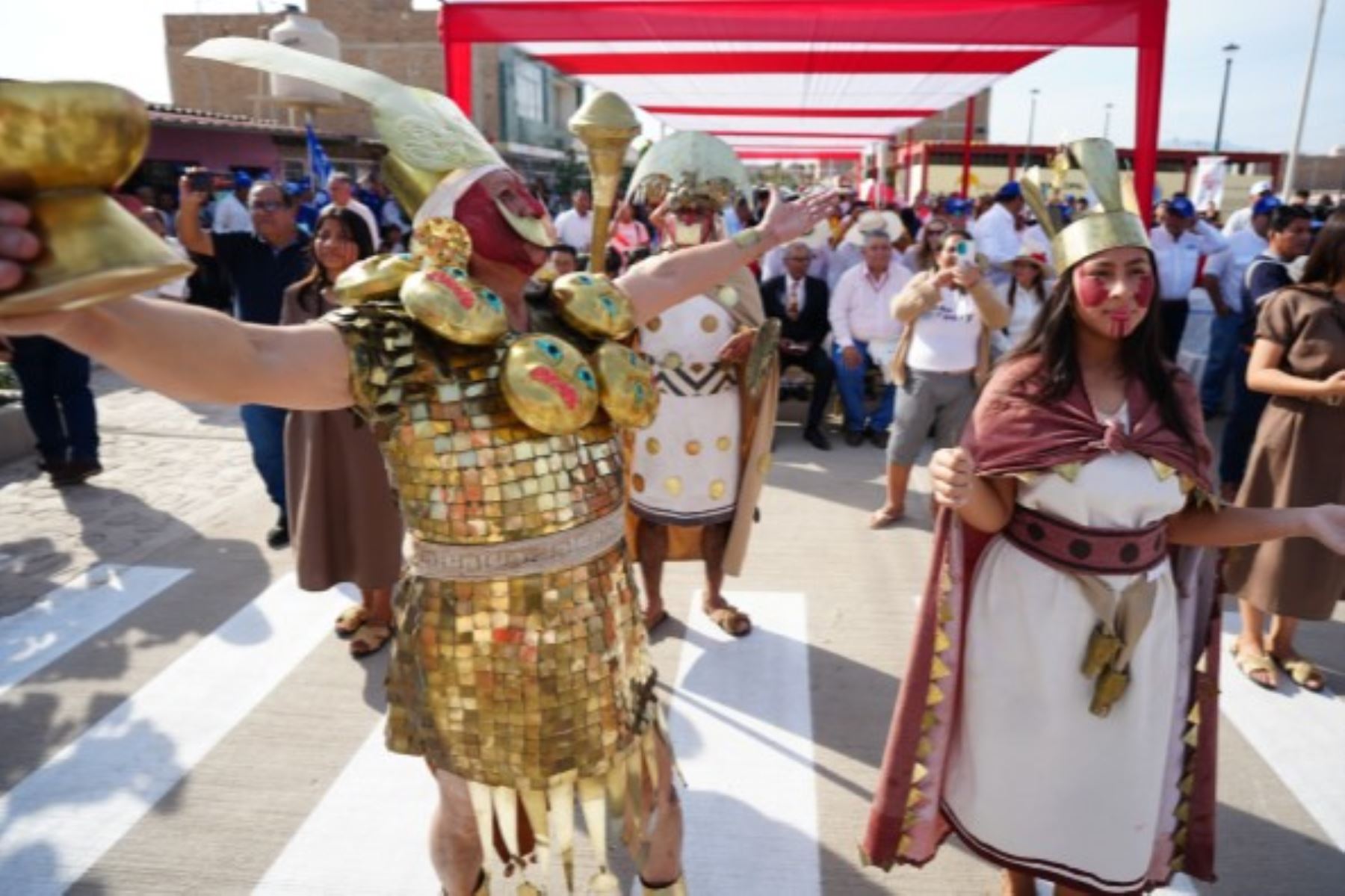 El Gobierno inauguró obras turísticas en Huaca Rajada-Sipán como parte de la ruta turística Caminos del Papa León XIV. Foto: Mincetur