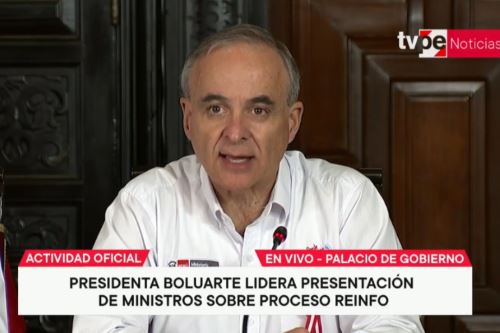Ministro de Energía y Minas, Jorge Montero Cornejo. Captura TV