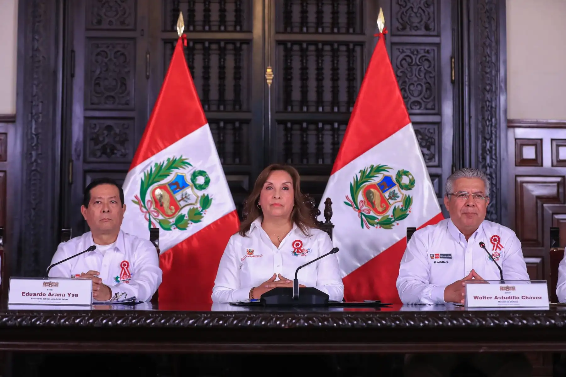 Presidenta Dina Boluarte lidera presentación sobre la formalización minera Reinfo junto a ministros de Estado. El Gobierno reafirma su compromiso frente a la minería ilegal e informal.
Foto: ANDINA/Prensa Presidencia